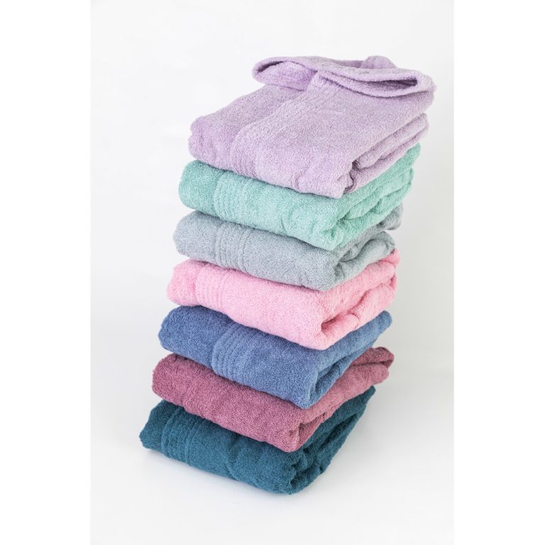 Μπουρνούζι Εφηβικό Με Κουκούλα Teenager Λιλά (13-14)  100% Βαμβάκι Λιλά BOREA - Image 3