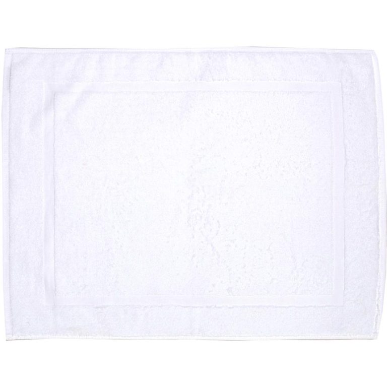 Πατακι Μπάνιου Ρίγα 50 x 70 cm  100% Βαμβάκι Λευκό BOREA - Image 1