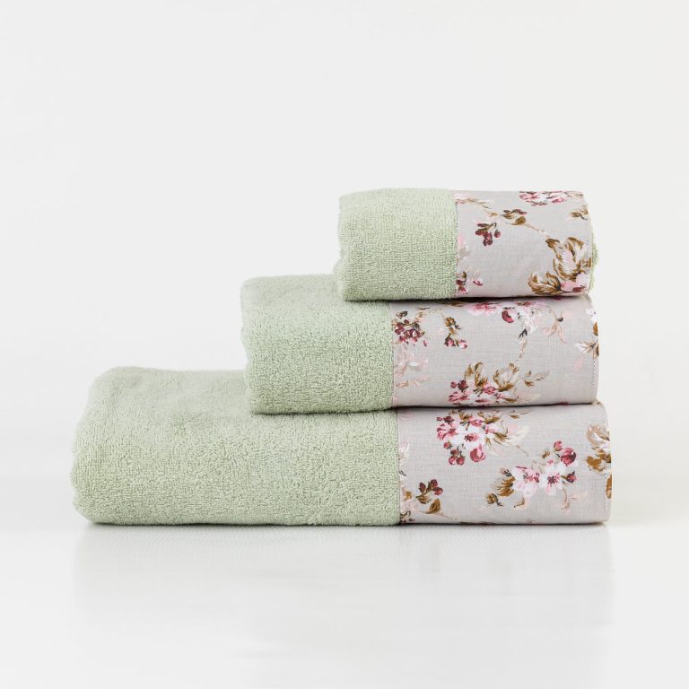 Πετσέτες Σετ 3ΤΜΧ Αγριολούλουδο 70 x 140 / 50 x 90 / 30 x 50 cm  100% Βαμβάκι Λιλά BOREA - Image 14