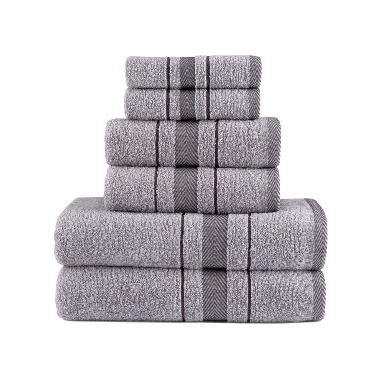 Πετσέτες Σετ 6ΤΜΧ Folio 70 x 140 (2) / 50 x 90 (2) / 30 x 50 (2) cm  100% Βαμβάκι Γκρι BOREA - Image 6