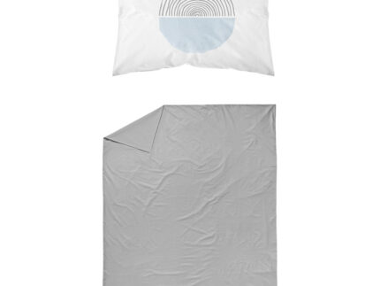 Σεντόνι Σετ 2ΤΜΧ Three Skies Σιέλ Μονό 160 x 240 cm + 50 x 70 cm  100% Βαμβάκι Σιέλ BOREA