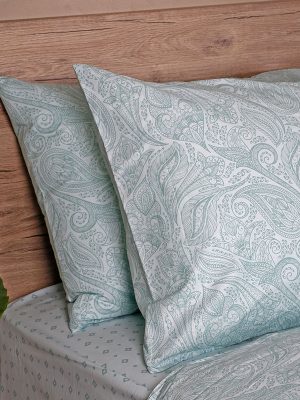 Παπλωματοθήκη Cotton Feelings 2040 Aqua Υπέρδιπλη (230x250) SUNSHINEHOME - Image 3