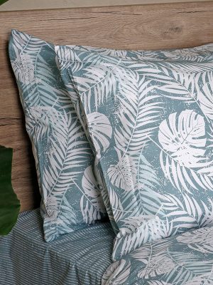 Παπλωματοθήκη Cotton Feelings 2038 Aqua Υπέρδιπλη (230x250) SUNSHINEHOME - Image 3