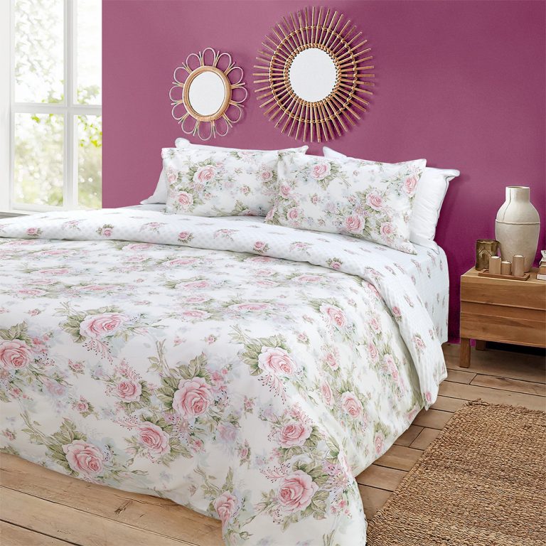 1500004281-1.jpg LINO ΣΕΤ ΣΕΝΤΟΝΙΑ ALISO WHITE 170Χ260 100% Βαμβάκι - Image 1