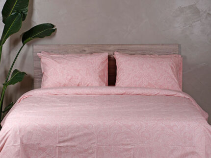 Σετ Σεντόνια Cotton Feelings 2040 Pink Διπλό (200x270) SUNSHINEHOME