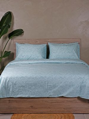 Σετ Σεντόνια Cotton Feelings 2040 Aqua King Size (260x270) SUNSHINEHOME
