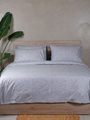 Σετ Σεντόνια Cotton Feelings 2040 Grey Μονό (165x270) SUNSHINEHOME