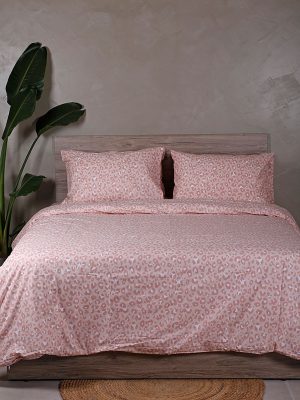 Σετ Σεντόνια Cotton Feelings 2044 Pink Μονό (165x270) SUNSHINEHOME