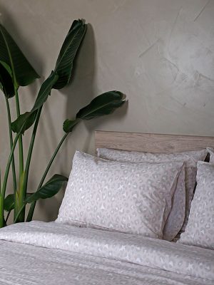 Σετ Σεντόνια Cotton Feelings 2044 Beige Υπέρδιπλο (235x270) SUNSHINEHOME - Image 2