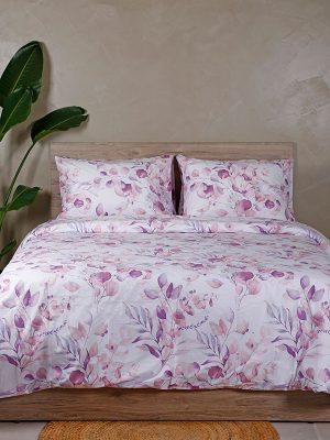 Σετ Σεντόνια Cotton Feelings 932 Lila Μονό με λάστιχο(105x205+30) SUNSHINEHOME