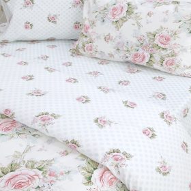 LINO ΣΕΤ ΠΑΠΛΩΜΑΤΟΘΗΚΗ ALISO WHITE 220X240 100% Βαμβάκι - Image 2
