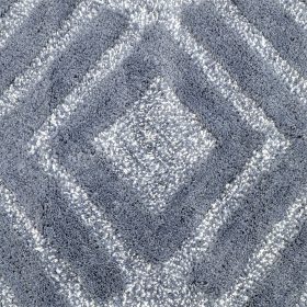 LINO ΠΑΤΑΚΙ ΜΠΑΝΙΟΥ VENGO BLUE  50X80 100% Βαμβάκι - Image 2