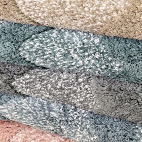 LINO ΠΑΤΑΚΙ ΜΠΑΝΙΟΥ VENGO BLUE  50X80 100% Βαμβάκι - Image 4