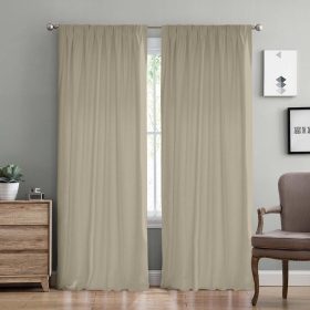 LINO ΚΟΥΡΤΙΝΑ SAMOS ΜΕ ΤΡΕΣΑ C91045 MOCCA 150Χ275 70% Βαμβάκι 30% Πολυέστερ