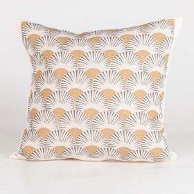 Μαξιλάρι Διακοσμητικό Printed Σχέδιο 64 45 x 45 cm  100% Βαμβάκι Εκρού BOREA