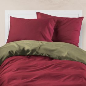 Παπλωματοθήκη Μονόχρωμη Solid Μονή 160 x 240 cm  100% Βαμβάκι Χακί-Γκρι BOREA - Image 22