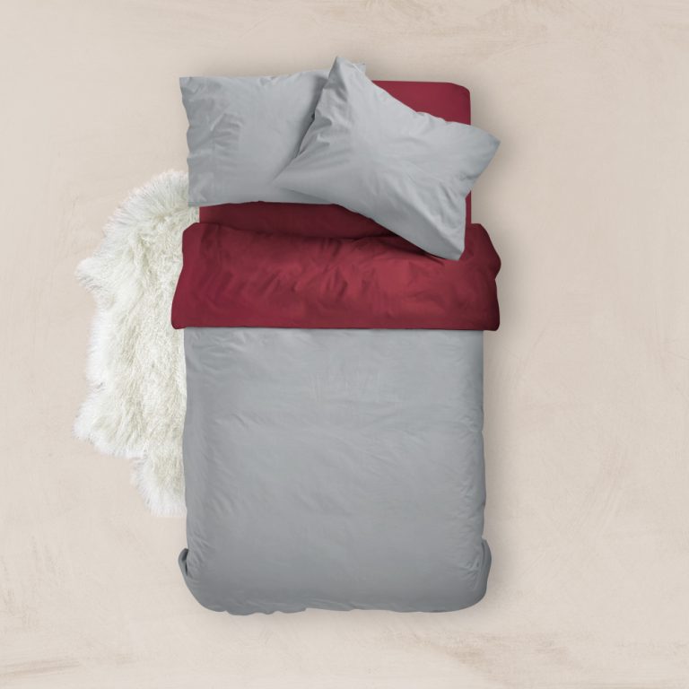 Παπλωματοθήκη Μονόχρωμη Solid Υπέρδιπλη 220 x 240 cm  100% Βαμβάκι Χακί-Γκρι BOREA - Image 19