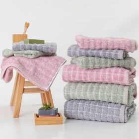 Πετσέτα Μπάνιου Cubic 70 x 140 cm  100% Βαμβάκι Ροζέ BOREA