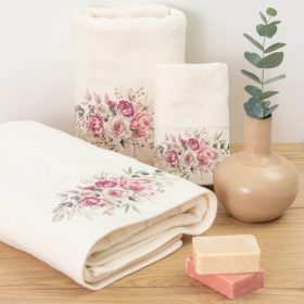 Πετσέτες Σετ 3ΤΜΧ Agnes 70 x 140 / 50 x 90 / 30 x 50 cm  100% Βαμβάκι Λευκό BOREA - Image 2