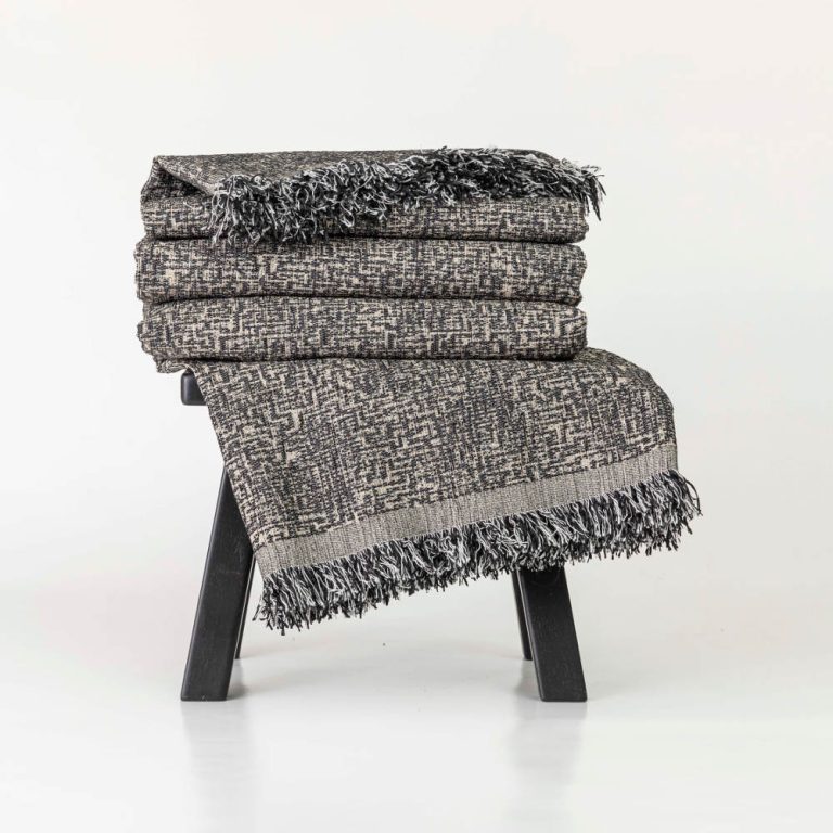 Ριχτάρι Σενίλ Τριθέσιο Tile 180 x 300 cm  100% Πολυέστερ Πετρόλ BOREA - Image 8