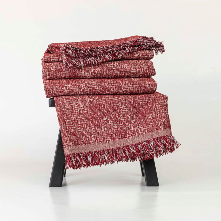 Ριχτάρι Σενίλ Τριθέσιο Tile 180 x 300 cm  100% Πολυέστερ Πετρόλ BOREA - Image 6