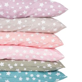 Σεντόνι Σετ 2ΤΜΧ Stars Μονό Μπλε 160 x 240 cm + 50 x 70 cm  100% Βαμβάκι Μπλε BOREA - Image 2
