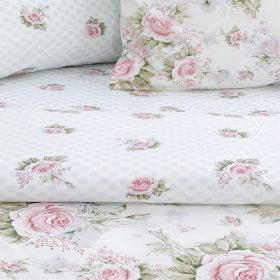 LINO ΣΕΤ ΠΑΠΛΩΜΑΤΟΘΗΚΗ ALISO WHITE FLANNEL 220X240 100% Βαμβάκι - Image 3