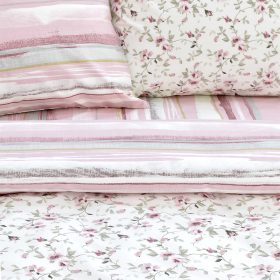 LINO ΣΕΤ ΠΑΠΛΩΜΑΤΟΘΗΚΗ AGNE ROSE FLANNEL 220X240 100% Βαμβάκι - Image 3