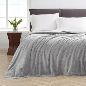 LINO ΚΟΥΒΕΡΤΑ ΒΕΛΟΥΤΕ PELLO L.GREY 160X220 100% Πολυέστερ
