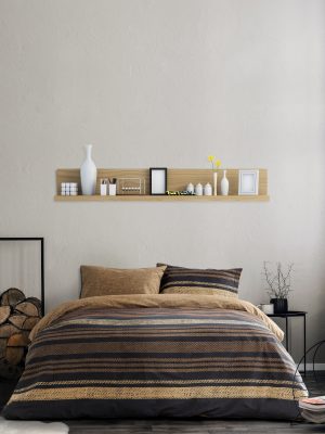 Σετ Σεντόνια Μονά - Tena Brown της Kocoon Home 50% Cotton - 50% Polyester, 144 T.C. Μονά (2 x 160x270 + 1 Μαξιλαροθήκη 50x72)