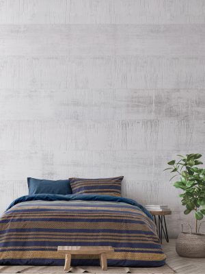 Σετ Σεντόνια Μονά - Tena Blue της Kocoon Home 50% Cotton - 50% Polyester, 144 T.C. Μονά (2 x 160x270 + 1 Μαξιλαροθήκη 50x72)