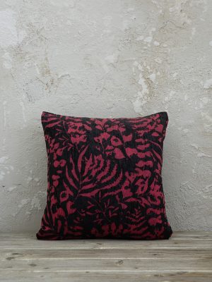 Διακοσμητικό Μαξιλάρι 45x45 - Dusk Ruby Red της Nima Home Chenille, 55% Acrylic - 20% Polyester - 25% Cotton Μαξιλάρι 45x45