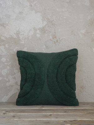 Διακοσμητικό μαξιλάρι 45x45 - Hanna Dark Green της Nima Home 100% Cotton Μαξιλάρι 45x45