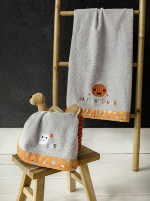 Σετ Πετσέτες (30x50 + 70x140) - Happy Halloween της Nima Kids 100% Cotton Σετ (1 x 30x50 + 1 x 70x140)