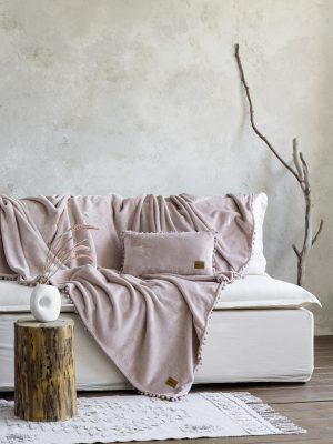 Ριχτάρι Jacquard 180x300 - Macia Nude της Nima Home 100% Polyester, Jacquard Τριθέσιος 180x300