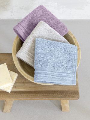 Σετ Πετσέτες (3 x 30x30) Breezy Light της Nima Home 100% Zero Twist Cotton, 500 gsm Σετ Λαβέτες 3 χ 30x30