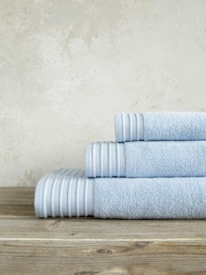 Πετσέτα 50x100 Feel Fresh - Soft Blue της Nima Home 100% Zero Twist Cotton, 500 gsm Προσώπου 50x100