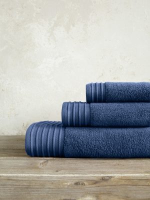 Πετσέτα 90x145 Feel Fresh - Aegean Blue της Nima Home 100% Zero Twist Cotton, 500 gsm Μπάνιου 90x145