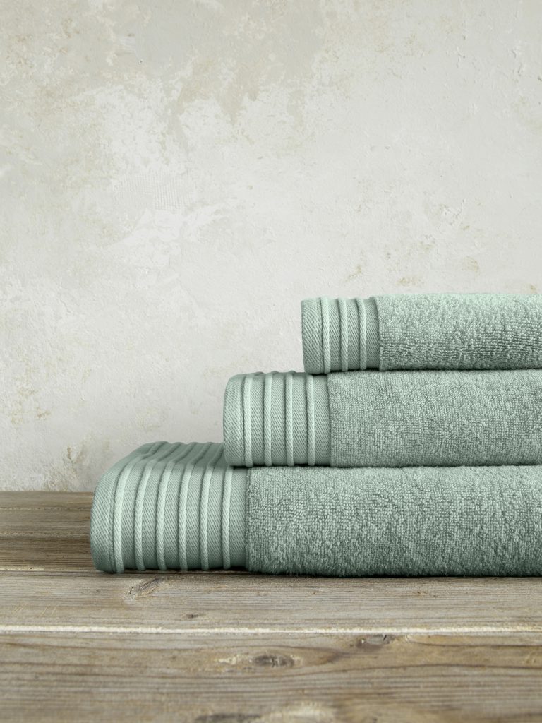 Πετσέτα 40x60 Feel Fresh - Rock Green της Nima Home 100% Zero Twist Cotton, 500 gsm Χεριών 40x60 - Image 1