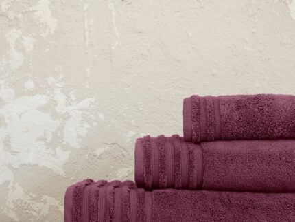 Πετσέτα 50x100 Vista - Bordeaux της Nima Home 100% Zero Twist Cotton, 700 gsm Προσώπου 50x100