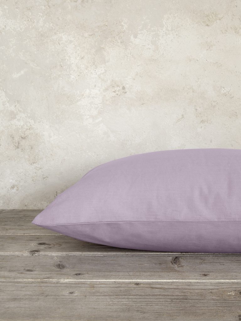 Μαξιλαροθήκες Unicolors - Pale Mauve της Nima Home 100% Cotton, 144 T.C. Μαξιλαροθήκες (2 x 52x72) - Image 1