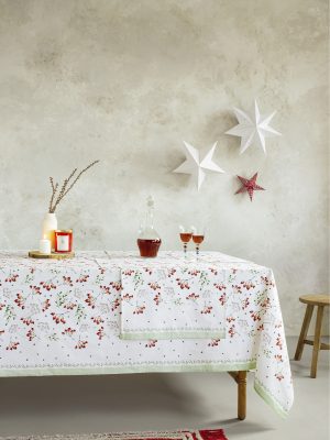 Τραπεζομάντηλο 150x220 - Mistletoe της Nima Home 100% Cotton Τραπεζομάντηλο 150x220