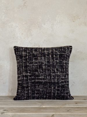 Διακοσμητικό Μαξιλάρι 45x45 - Cantata Black της Nima Home Chenille, 55% Acrylic - 20% Polyester - 25% Cotton Μαξιλάρι 45x45