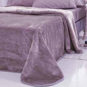ΚΟΥΒΕΡΤΑ ΥΠΕΡΔΙΠΛΗ VELOUR 220X240 TYROL DUSTY της SB Home Υπέρδιπλο 100% POLYESTER 650 GSM - Image 2
