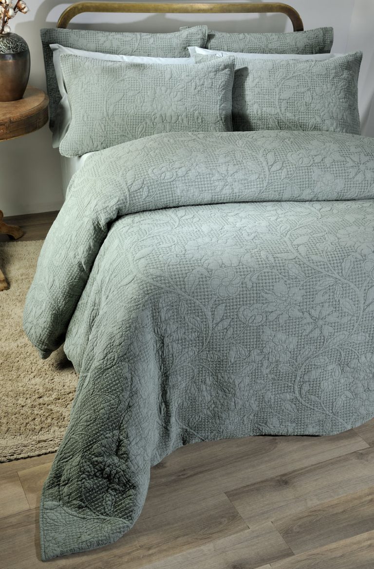 Παπλωματοθήκη Υπέρδιπλη Pacific 680 Green της Down Town 235×245 & 2 Μαξιλαροθήκες:052×075Σύνθεση: 100% Βαμβάκι - Image 1