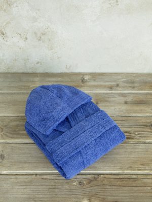 Μπουρνούζι Wizard - No 8 - Fun Blue της Nima Kids 100% Cotton Ηλικία 8