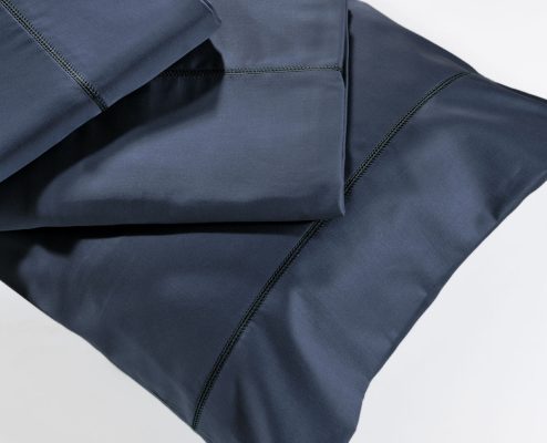 Ημίδιπλο Κατωσέντονο Ισιο 250/8 Navy Blue της Down Town205×305 (προ ραφής)Σύνθεση: 100% Βαμβάκι Σατέν Πενιέ