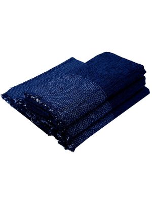 Ριχτάρι Σενίλ Frame 8 Blue Σετ 3 τεμαχίων (1θ – 2θ – 3θ) SUNSHINEHOME - Image 2