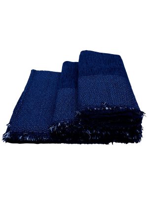 Ριχτάρι Σενίλ Frame 8 Blue Σετ 3 τεμαχίων (1θ – 2θ – 3θ) SUNSHINEHOME