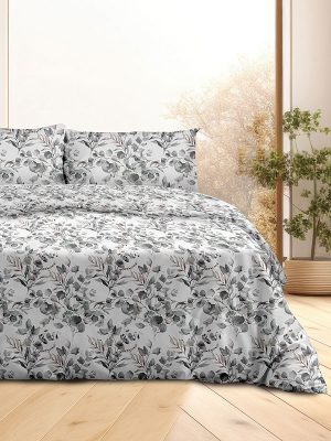 Σετ Σεντόνια Flannel 932 Grey Μονό με λάστιχο(105x205+30) SUNSHINEHOME - Image 2